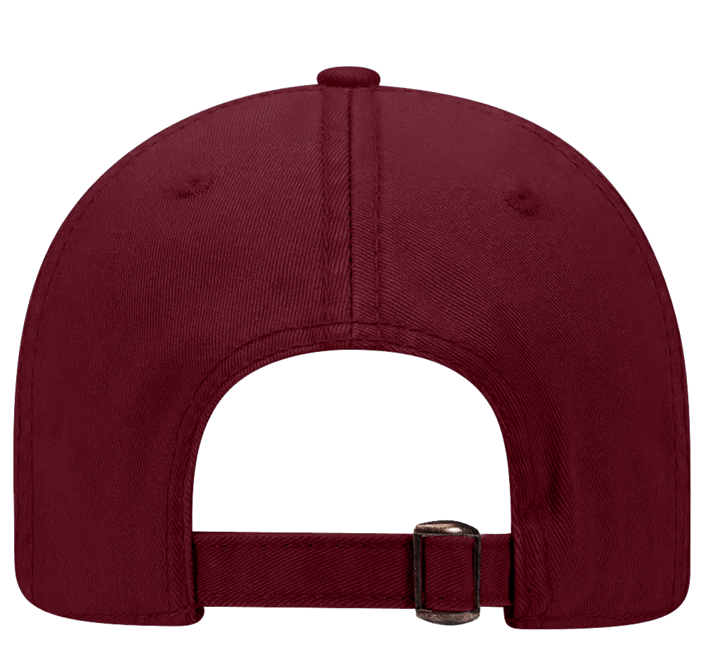 Embroidered Side Stripe Dad Hat - Maroon