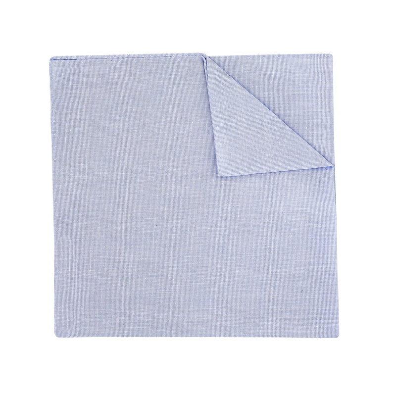 Light Blue Cotton Pocket Square