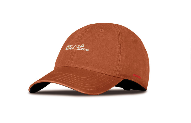 Burnt Orange Embroidered Cotton-Twill Adjustable Baseball Cap