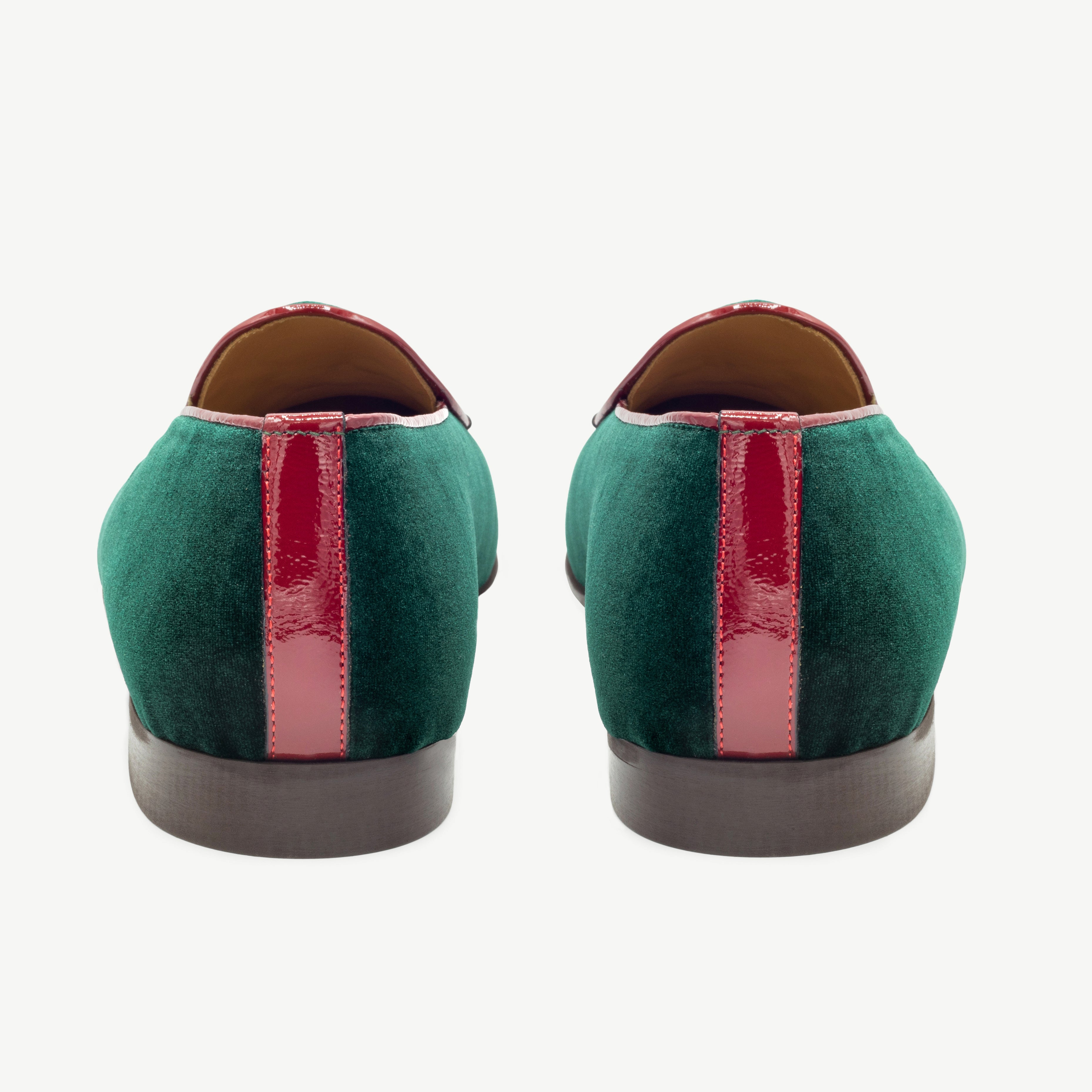 Men's Dark Green Velvet Milano Loafer