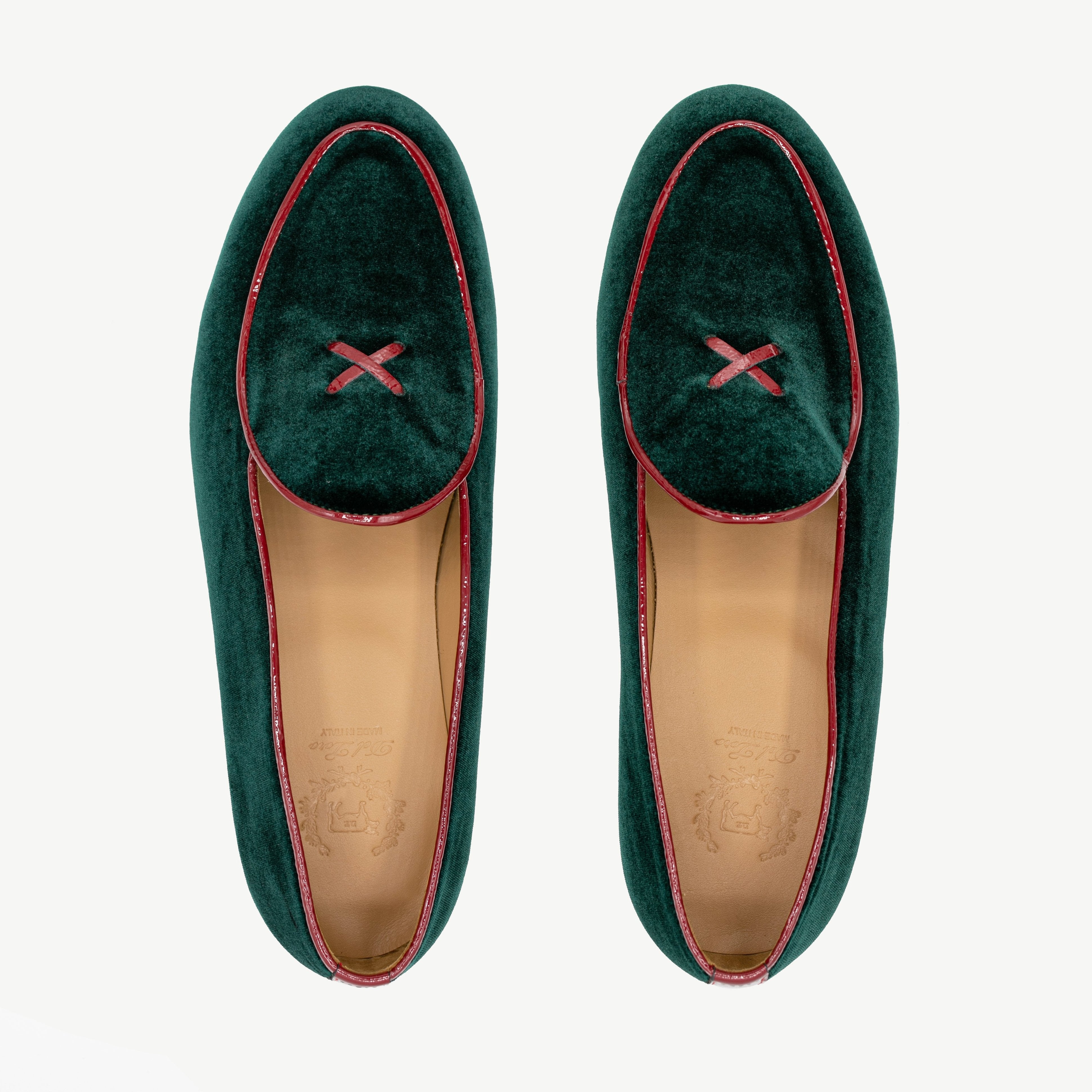 Men's Dark Green Velvet Milano Loafer