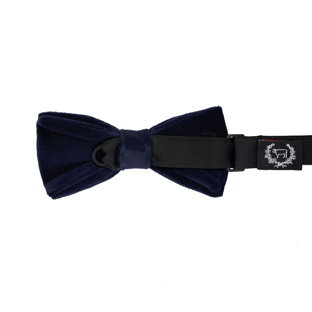 Navy Velvet Bow Tie