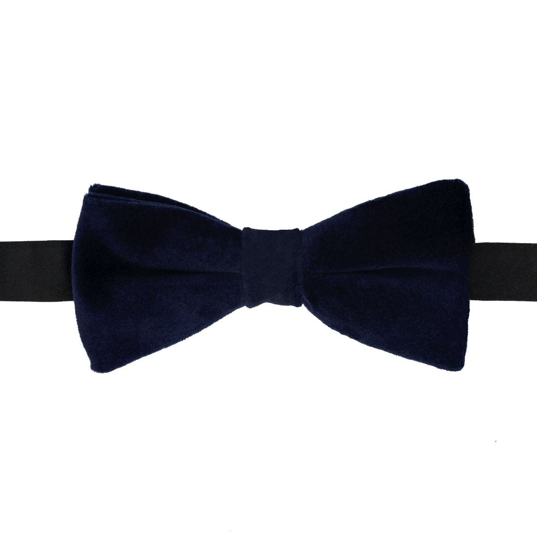 Navy Velvet Bow Tie