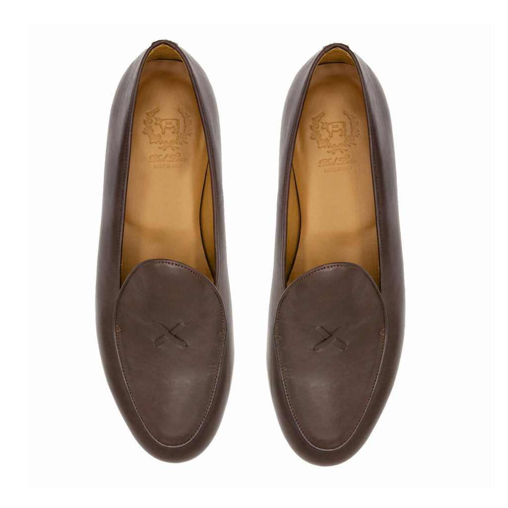 Men's Brown Leather Milano Loafer – Del Toro Shoes