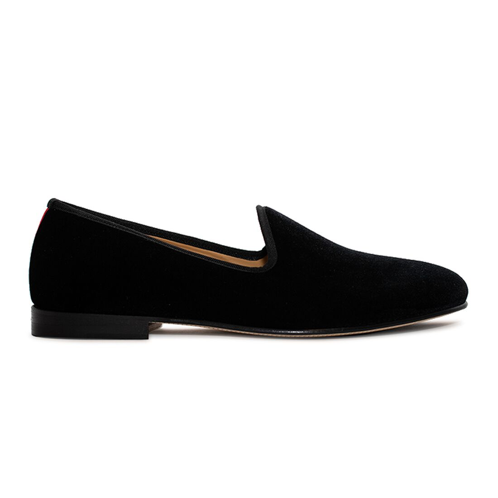 Del toro 2025 black velvet slipper