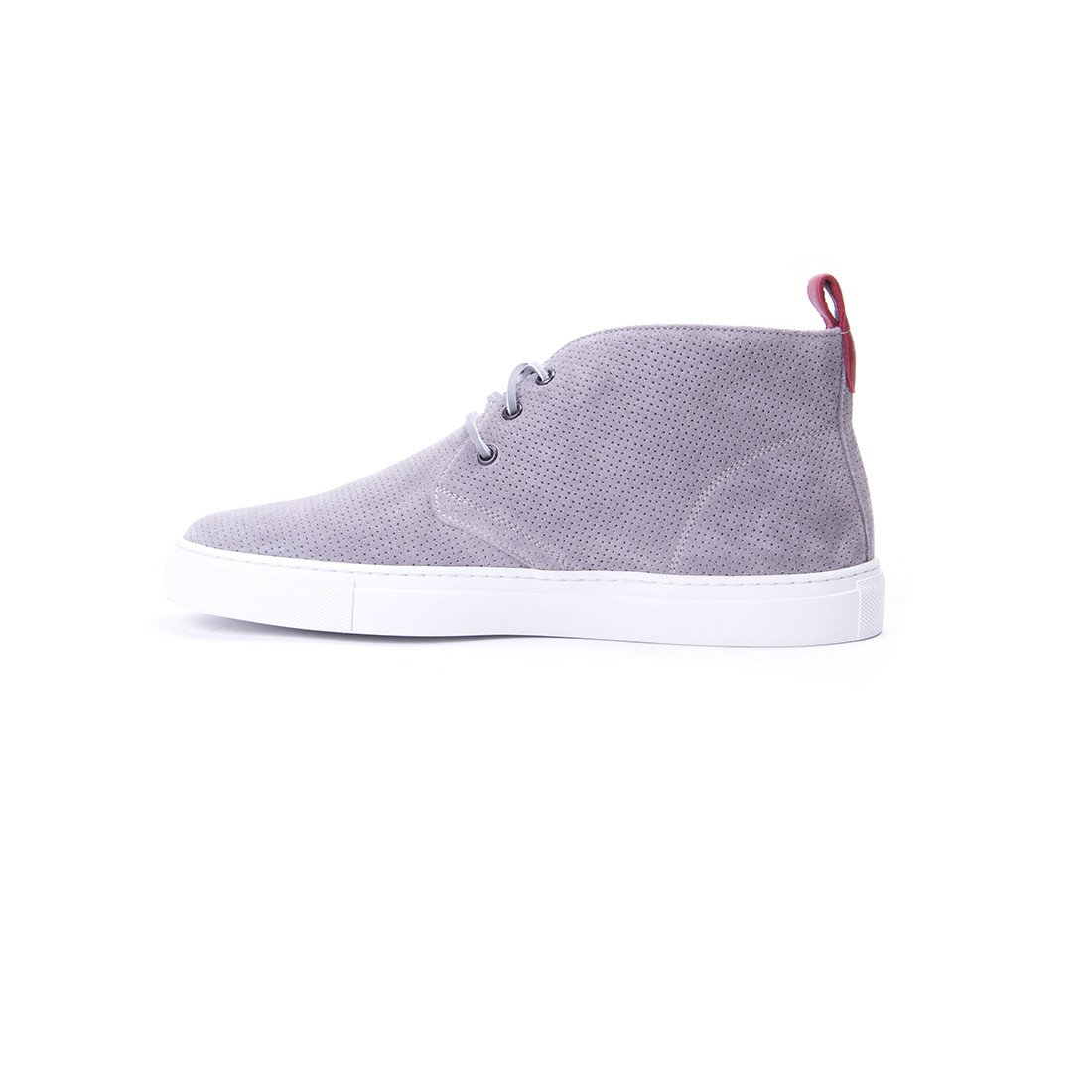 Men's Chukkas - Perforated Grey Suede Chukka