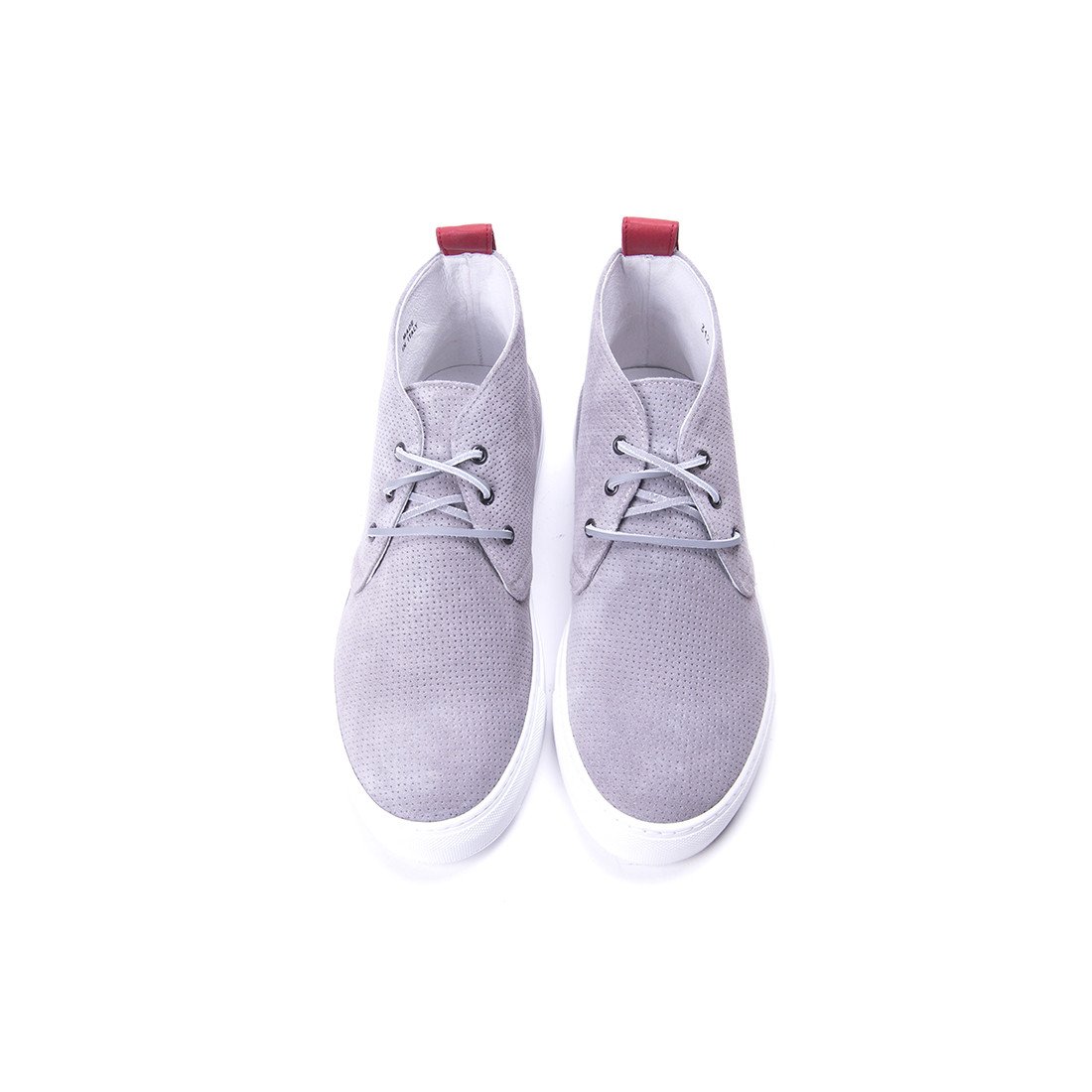 Men's Chukkas - Perforated Grey Suede Chukka