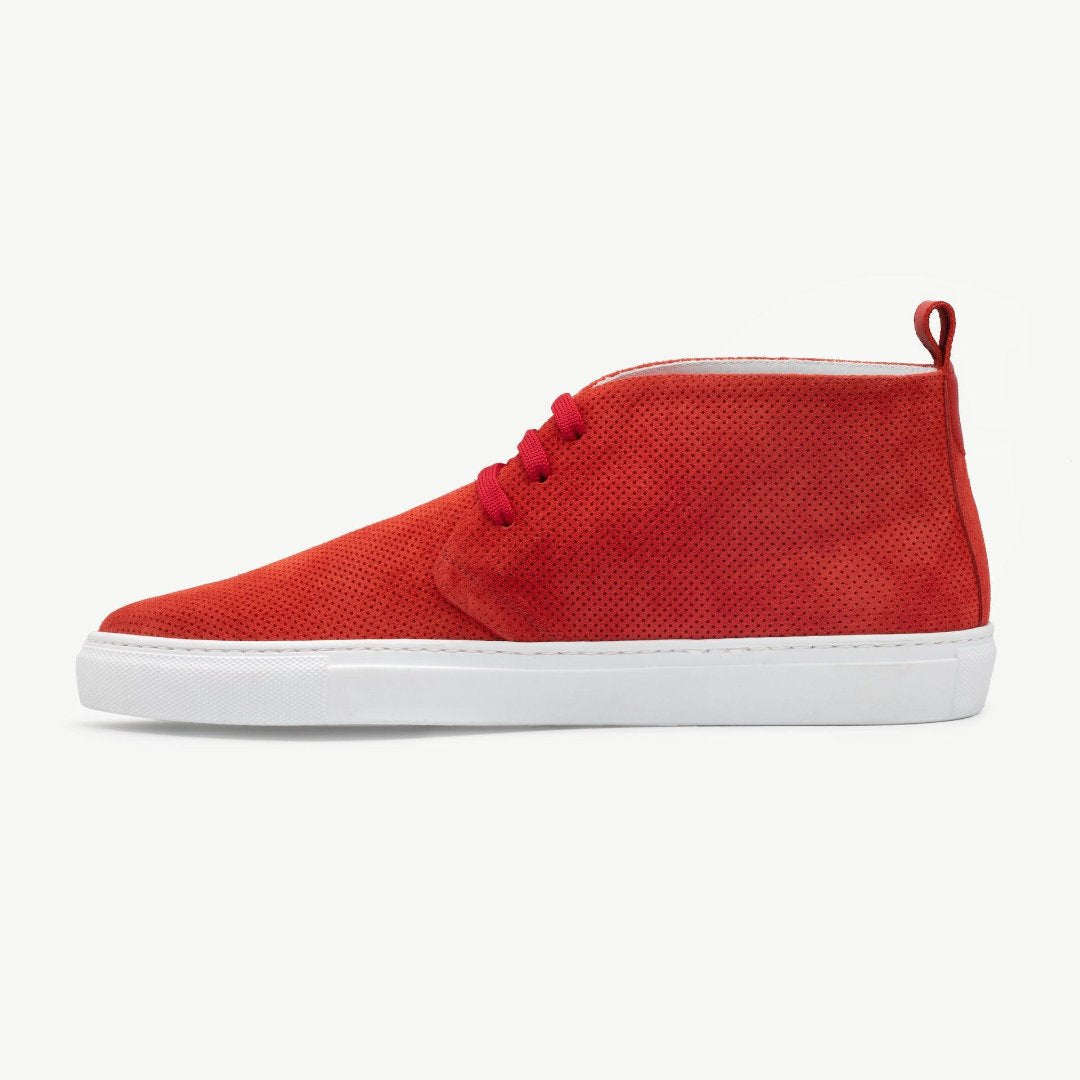 Men's Rosso Perforated Suede Chukka Sneaker