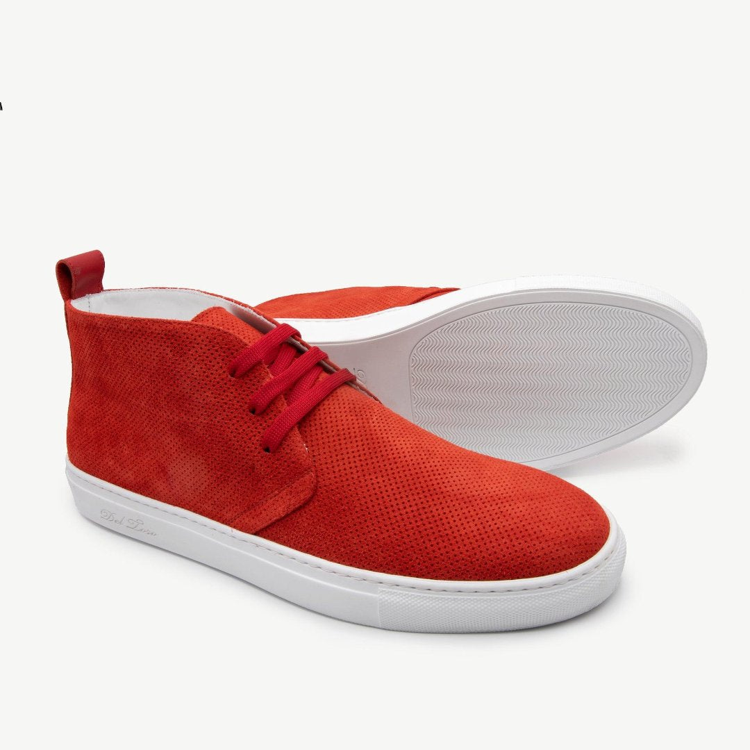 Men's Rosso Perforated Suede Chukka Sneaker