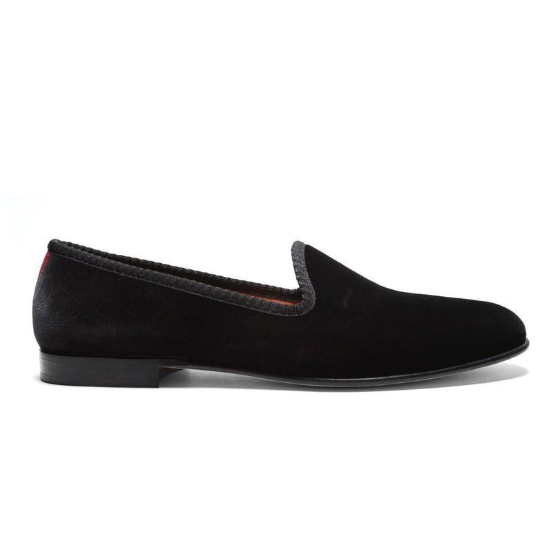 Women's Black Velvet Slipper