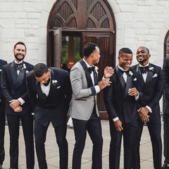 Suit with loafers wedding discount