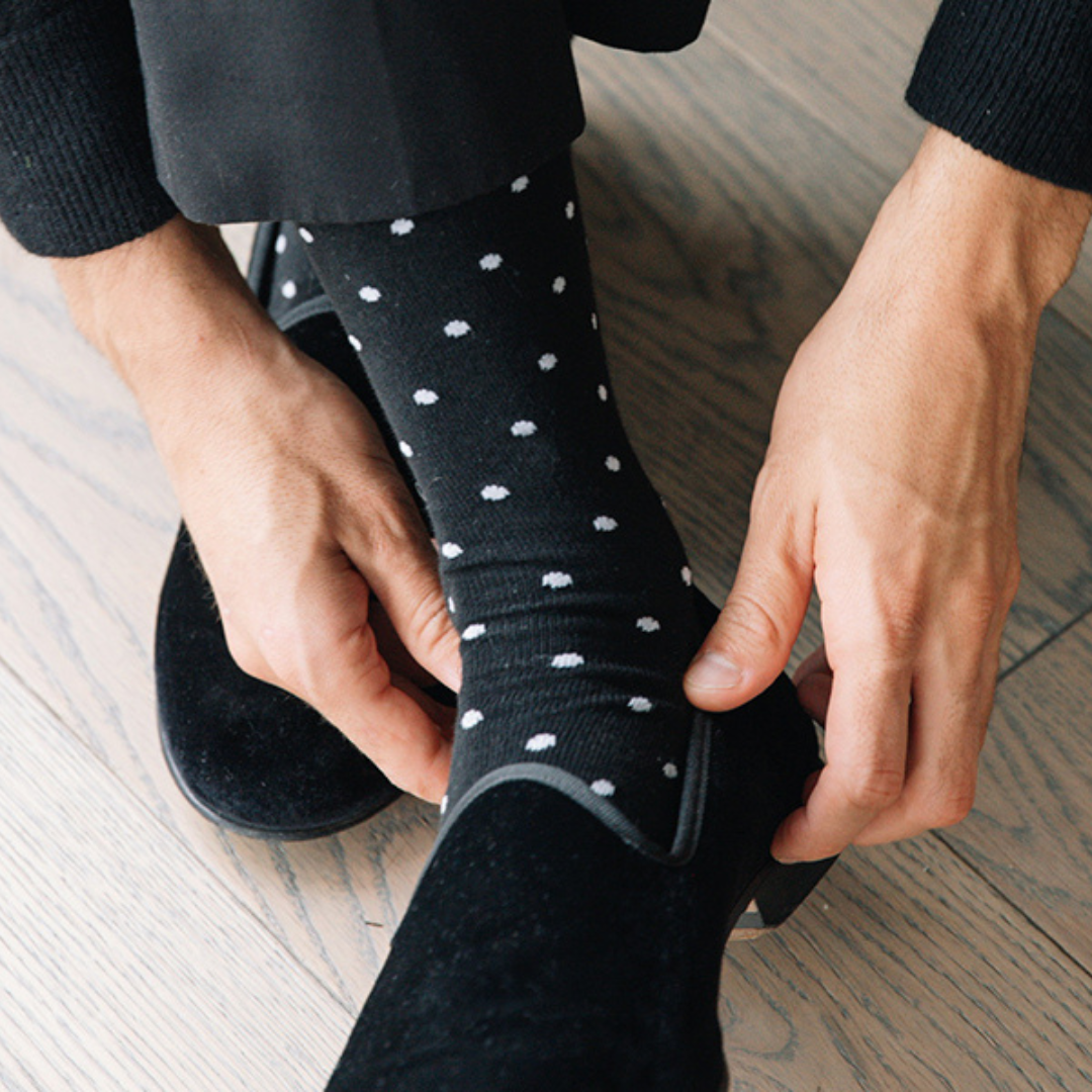 Men's Black Velvet Slipper II