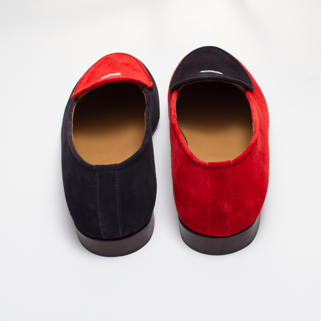 Men's Red & Blue Color Block Milano Loafer