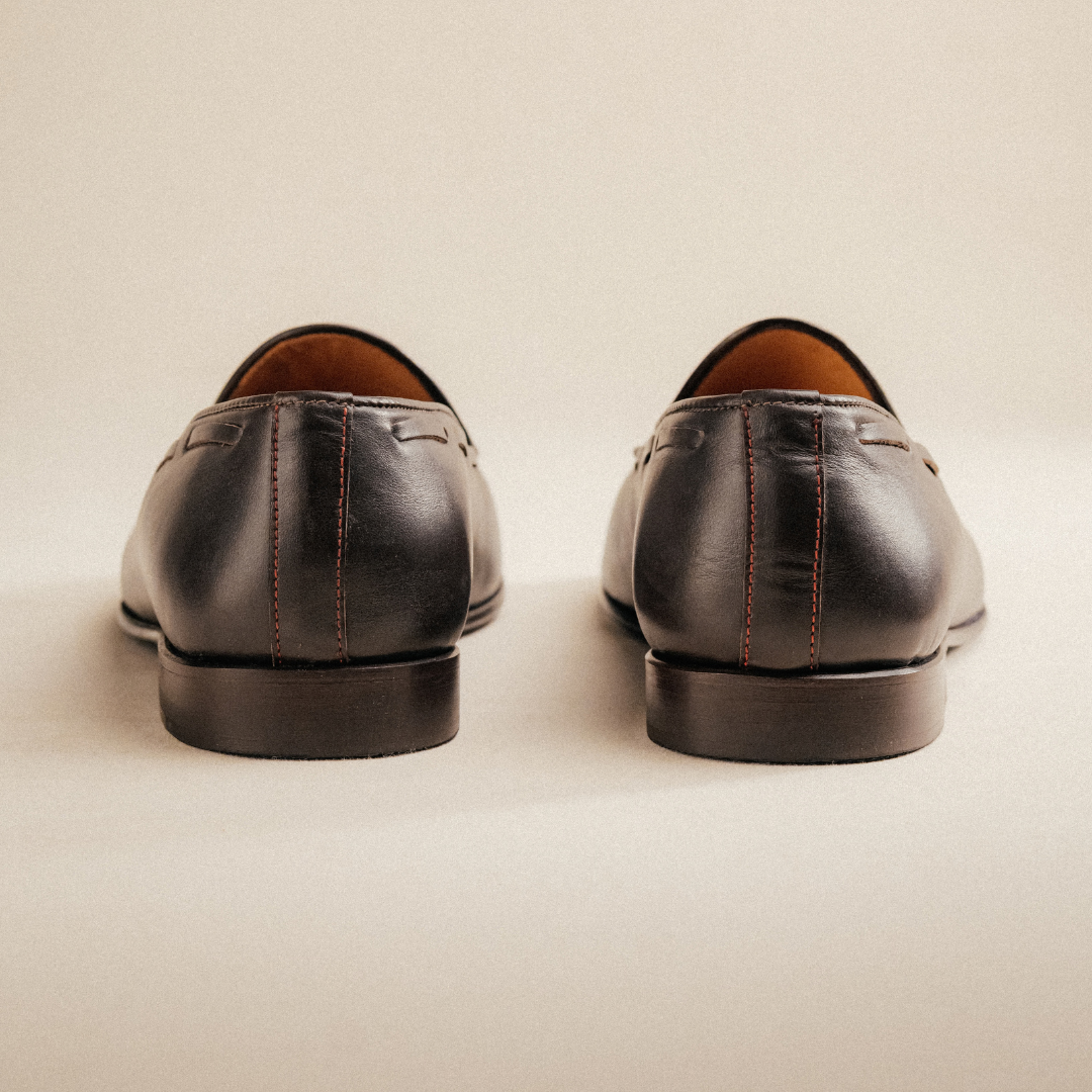 Men's Dark Brown Leather Tassel Loafer