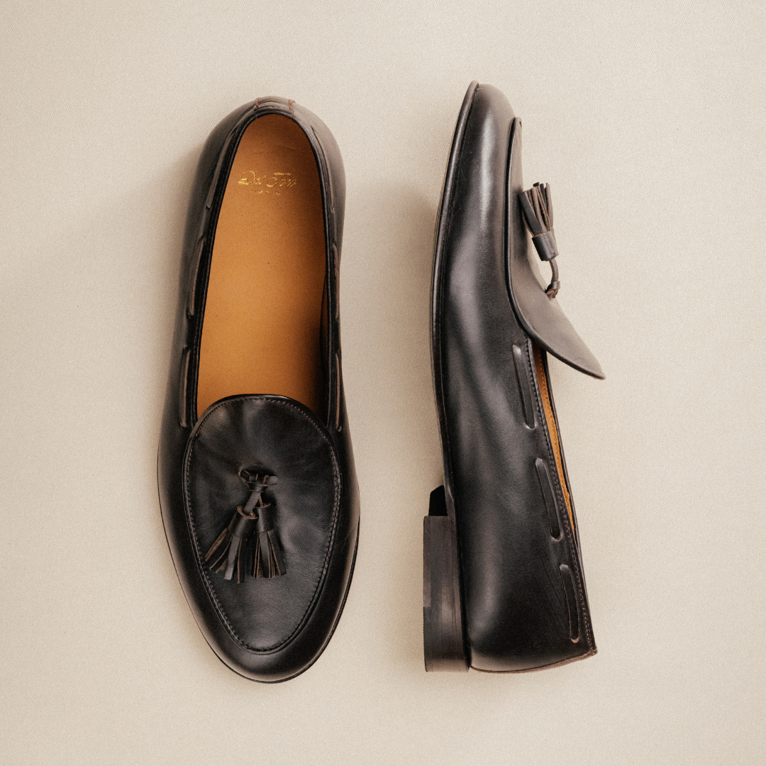 Men's Dark Brown Leather Tassel Loafer