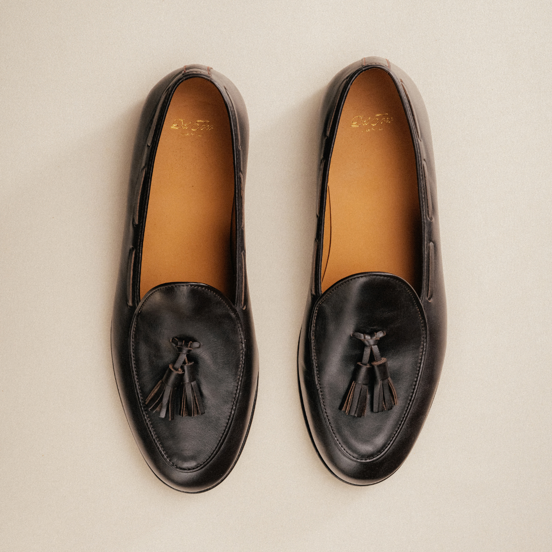 Men's Dark Brown Leather Tassel Loafer