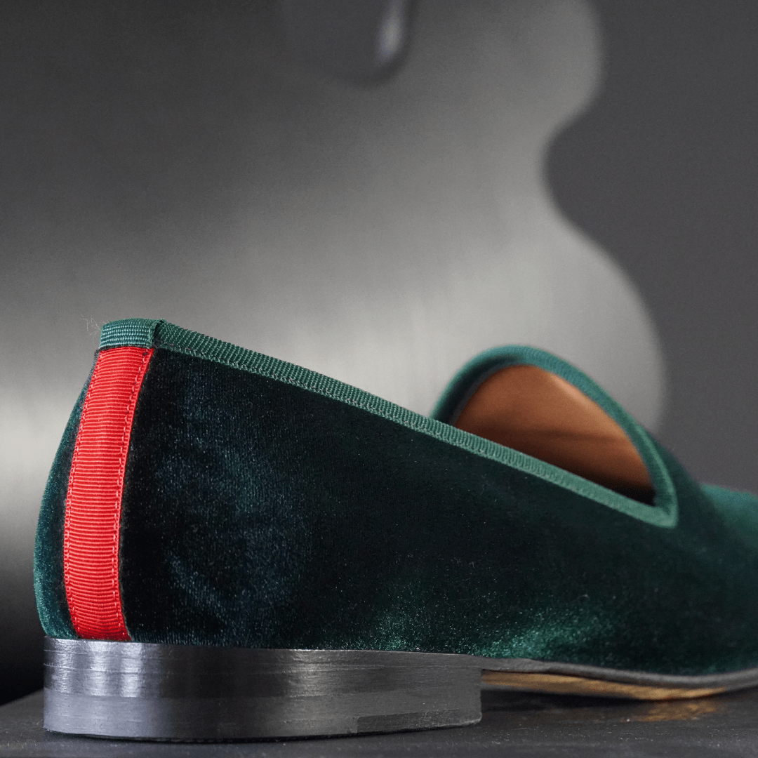 Men's Green Velvet Slipper II