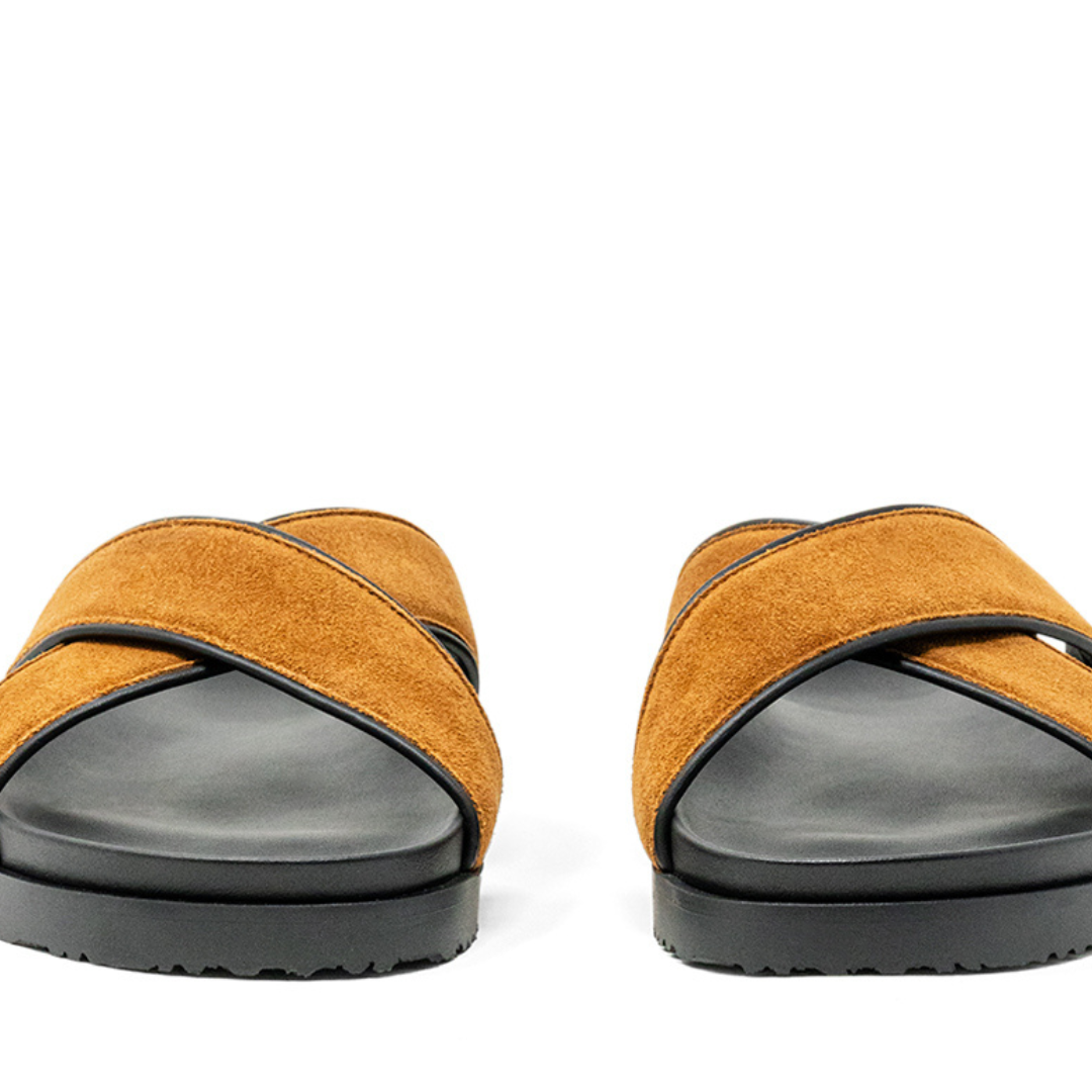 Men's Tan Amalfi Crossover Sandal