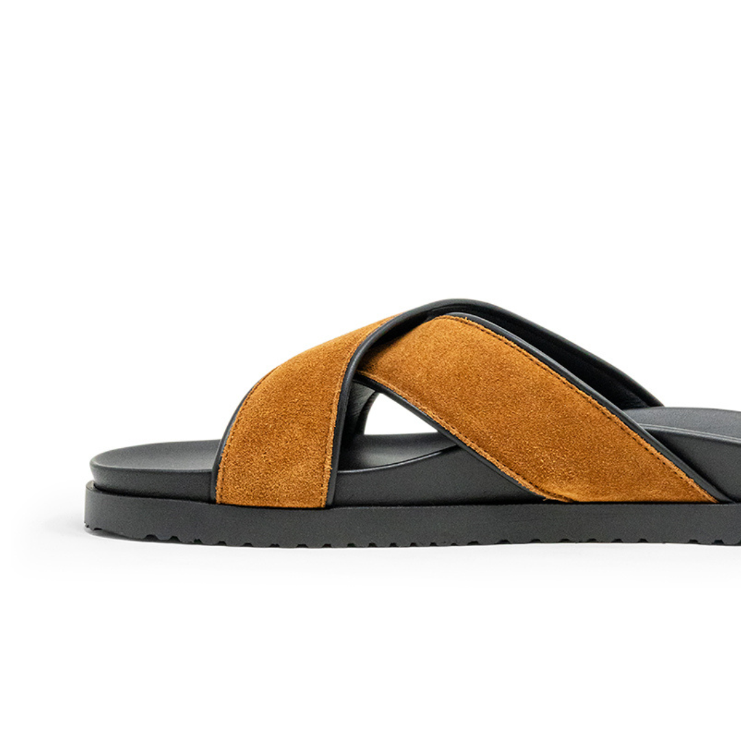 Men's Tan Amalfi Crossover Sandal