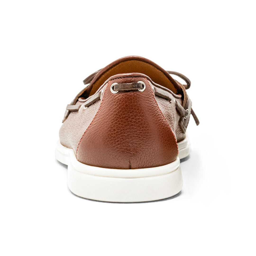 Men's Brown Pebbled Leather Barca Yacht Loafer
