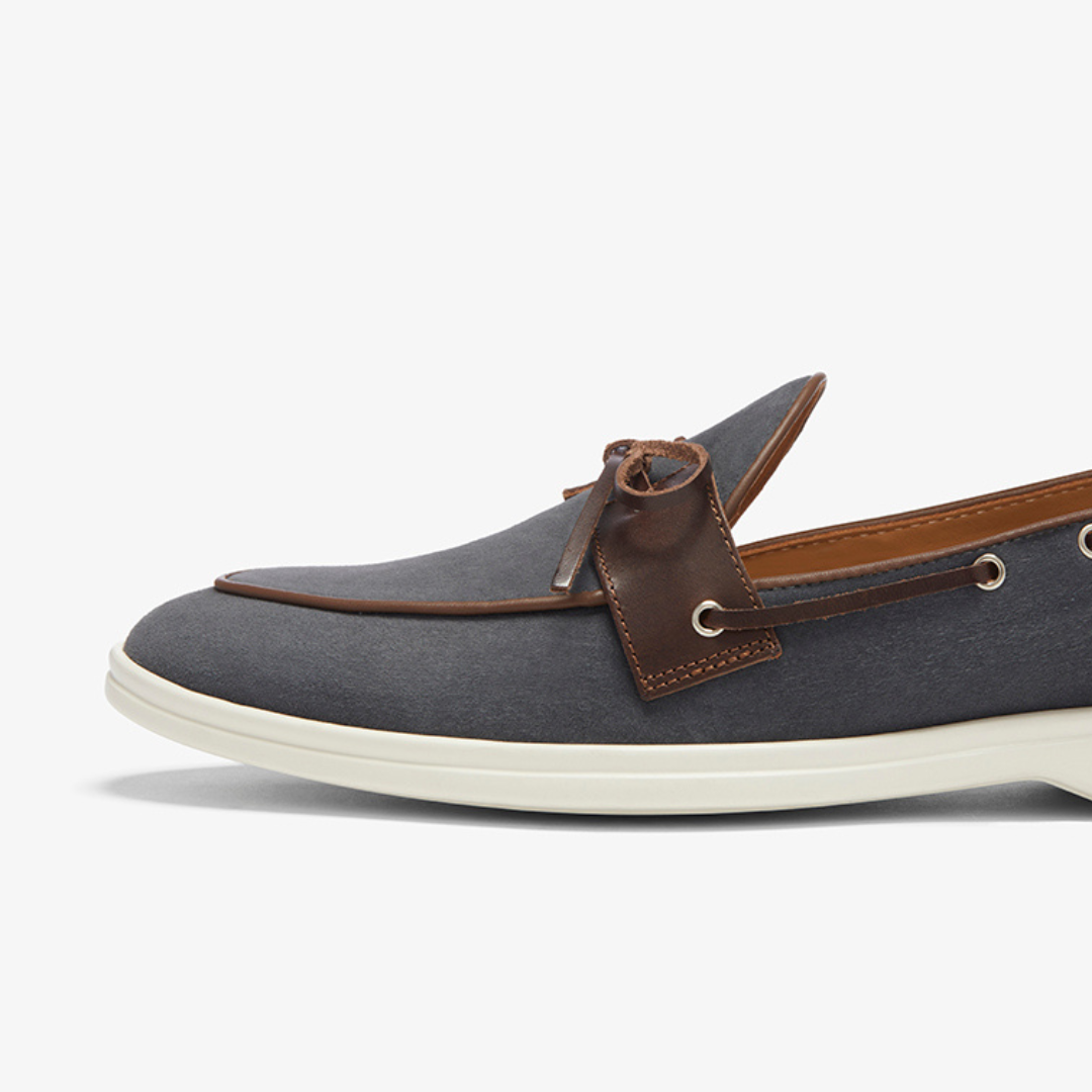 Men's Blue Suede Barca Yacht Loafer