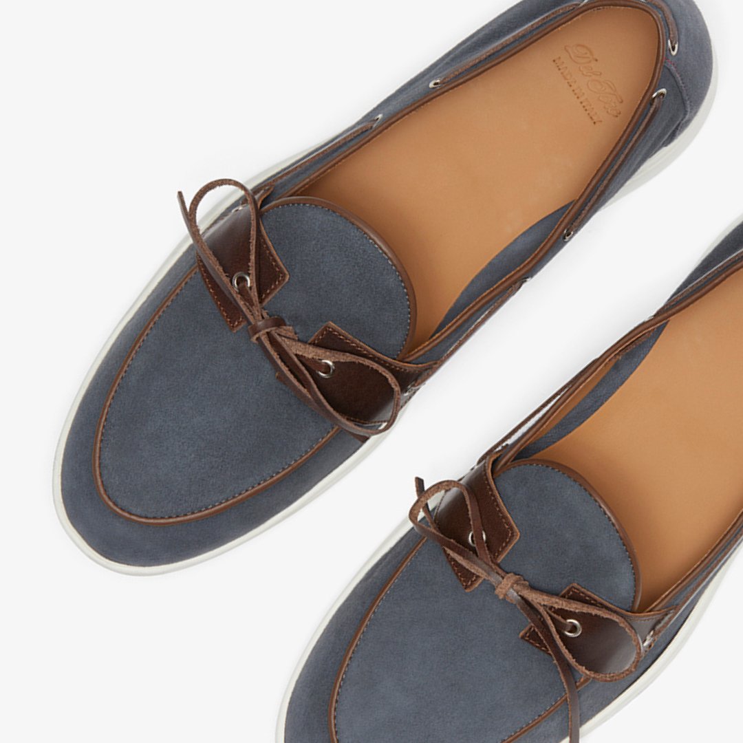 Men's Blue Suede Barca Yacht Loafer