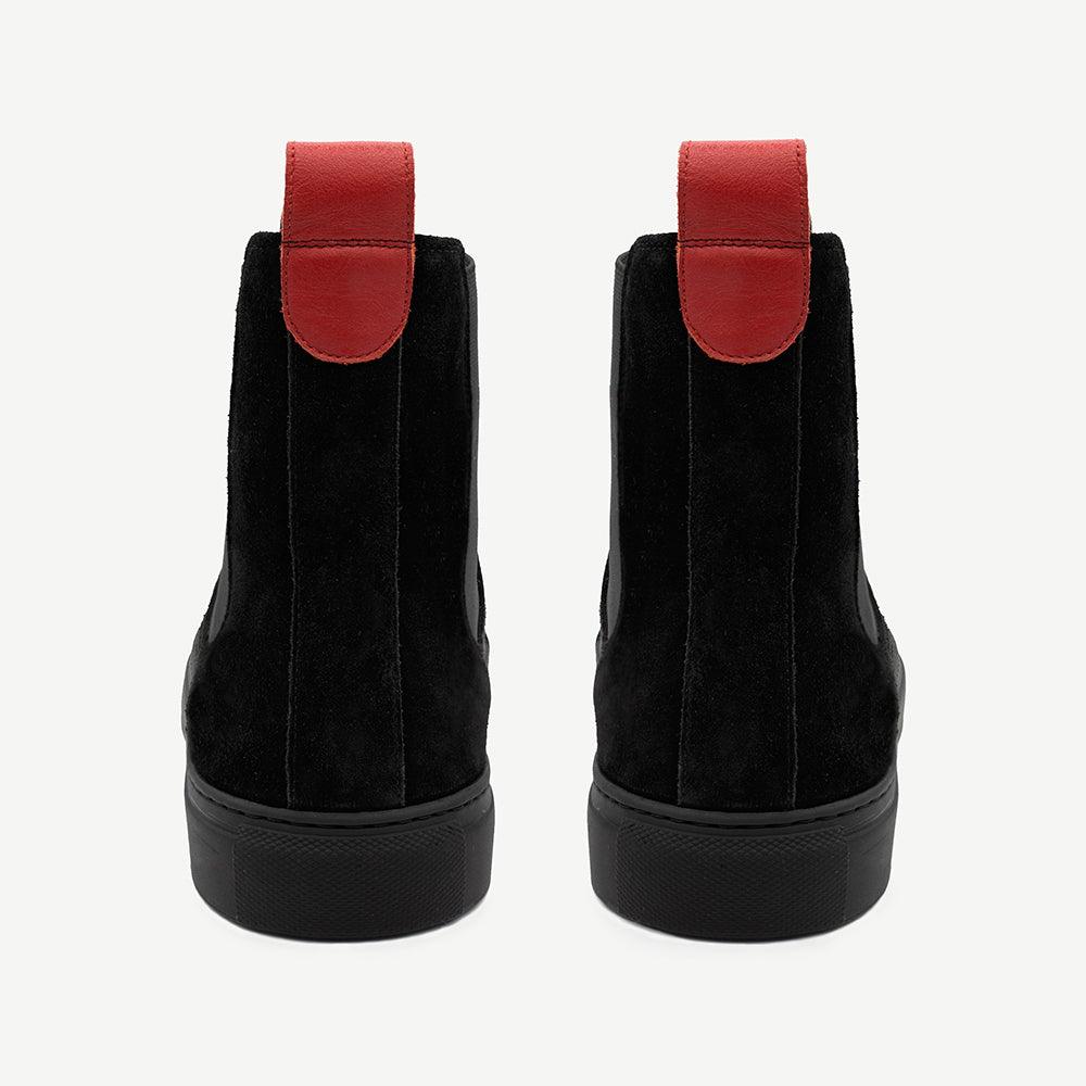 Men's Black Suede Chelsea Sneaker - 2nd