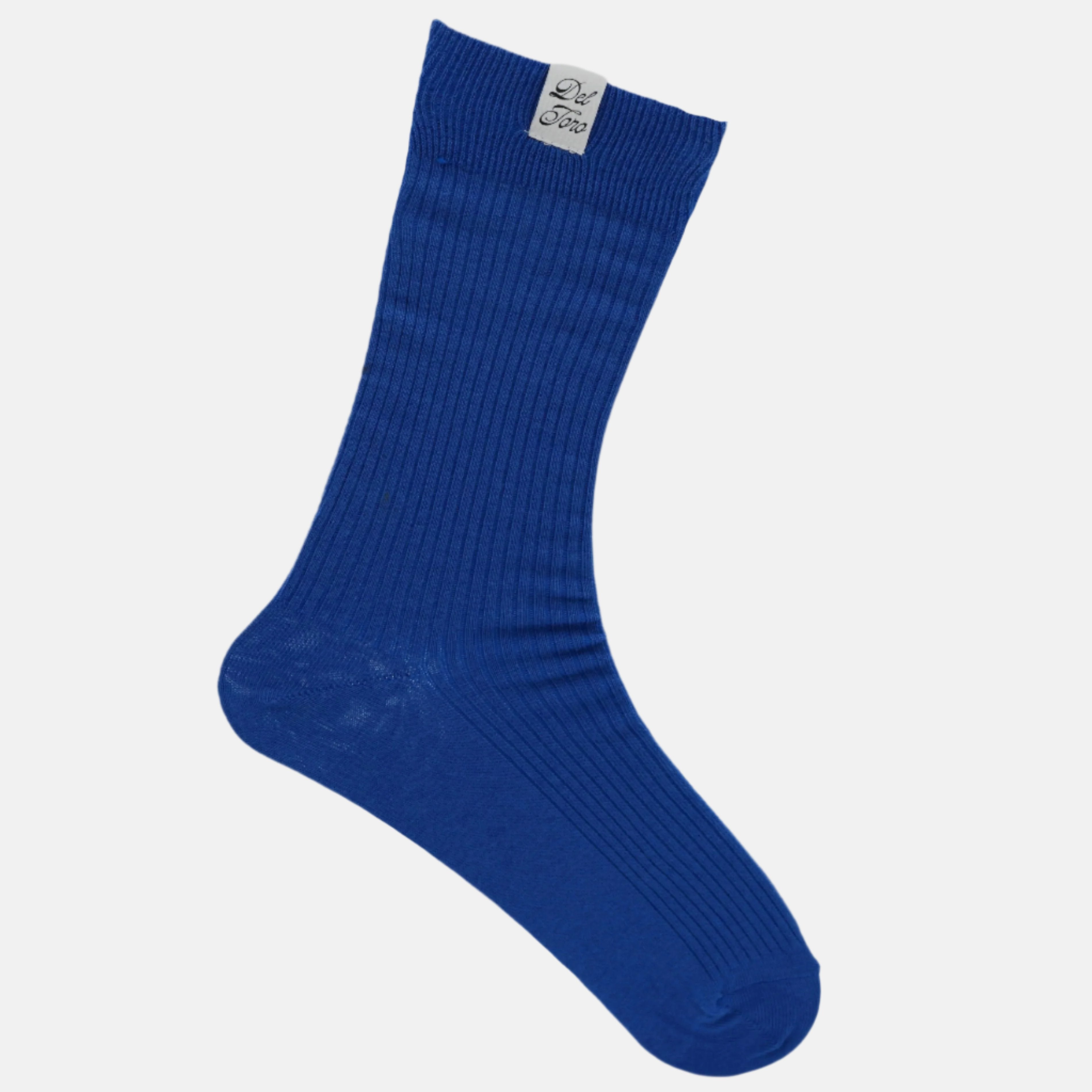 Ribbed Crew Casual Sock - Blue