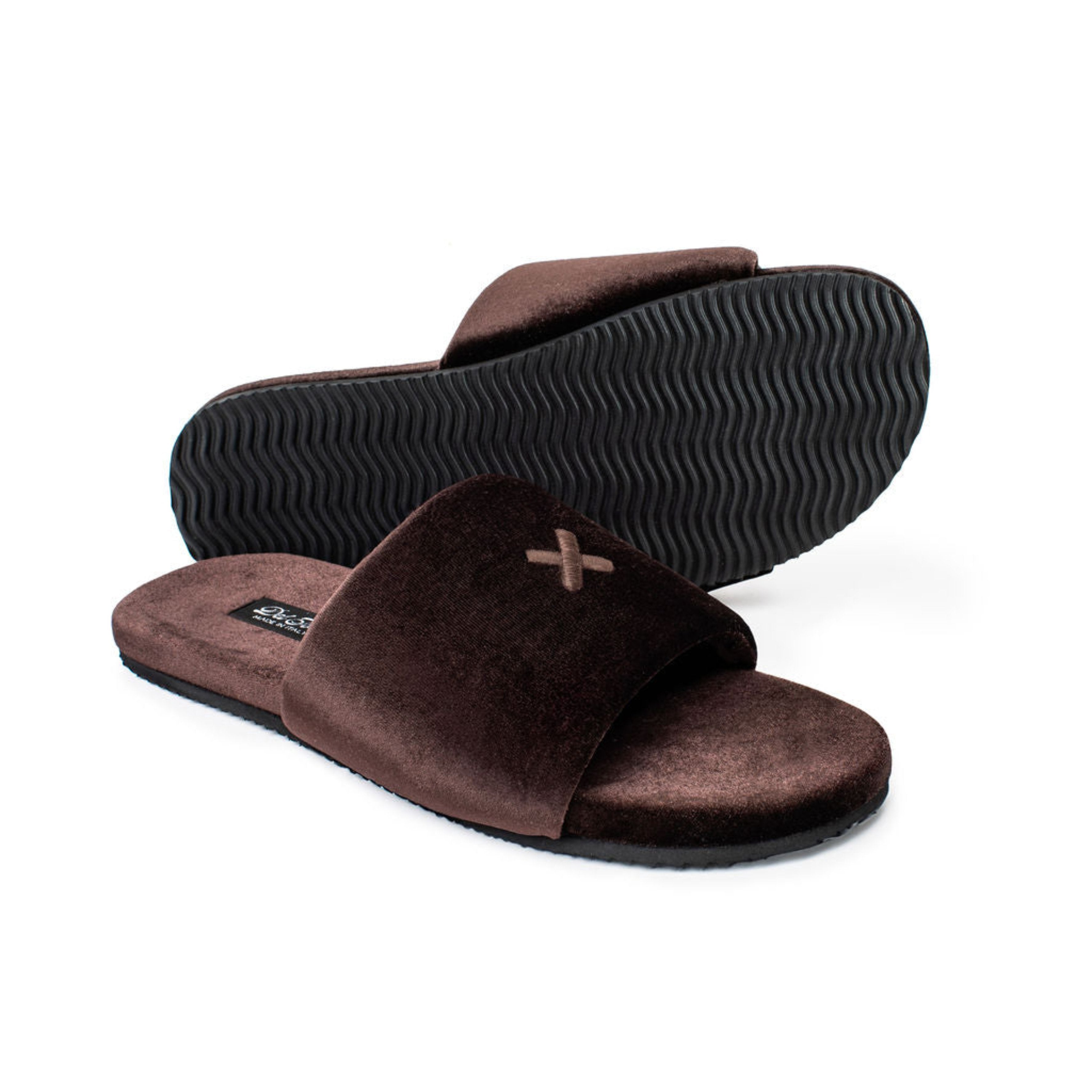 Chocolate Brown Velvet House Slide