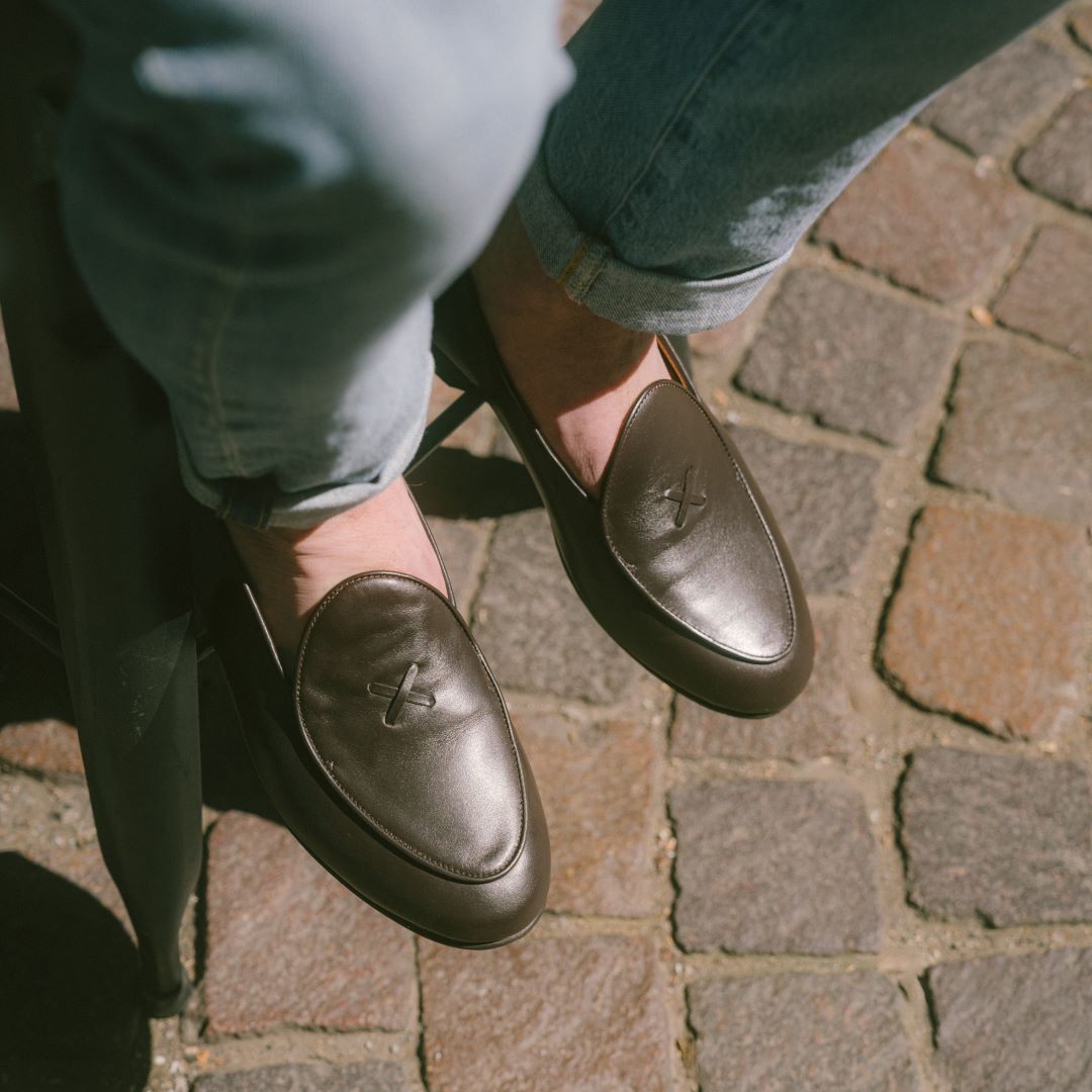 Men's Brown Leather Milano Loafer