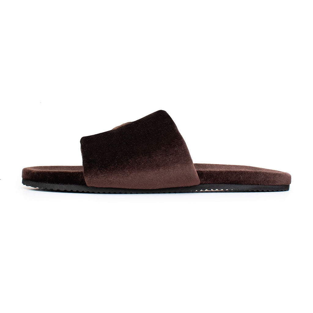 Chocolate Brown Velvet House Slide