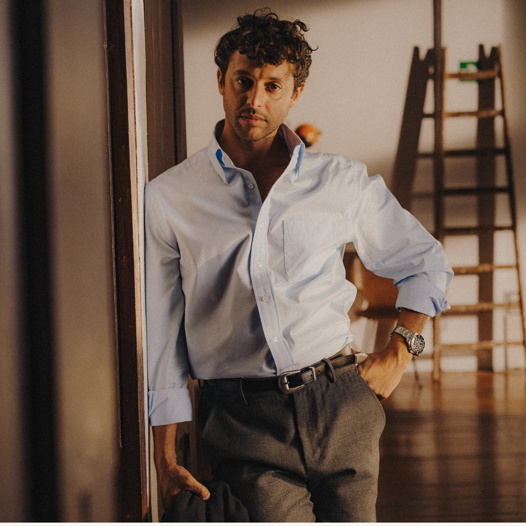 Western Belt - Black Leather