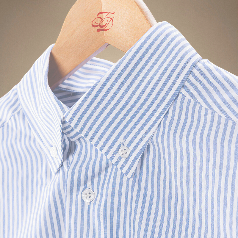 Button Down Shirt - Light Blue Stripe