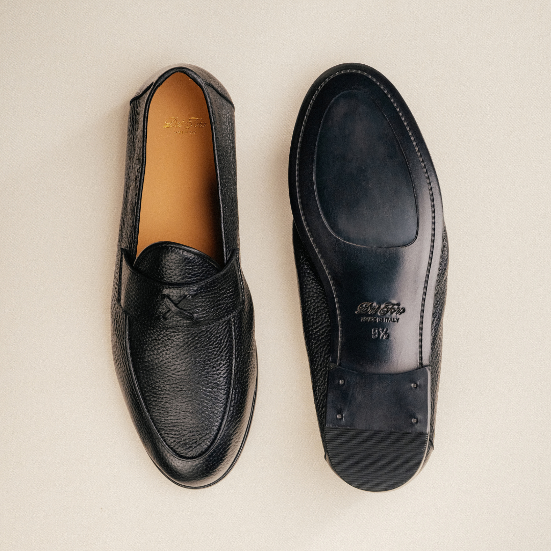 Men's Black Deerskin Centesimo