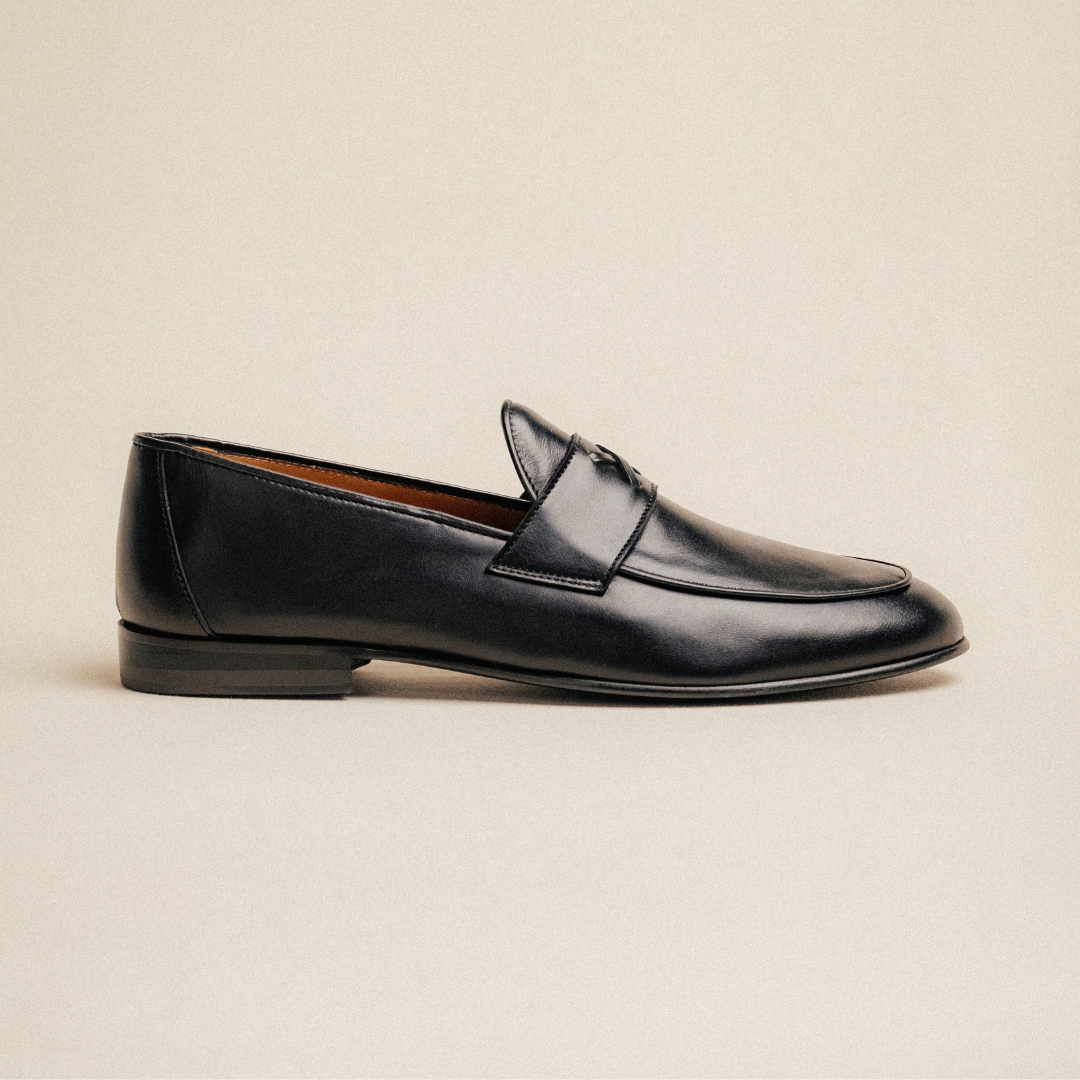 Men's Black Leather Centesimo