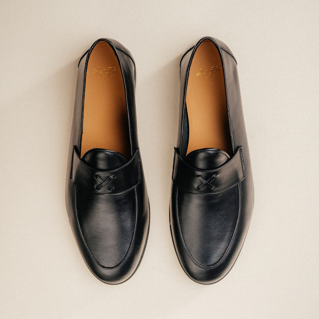 Men's Black Leather Centesimo