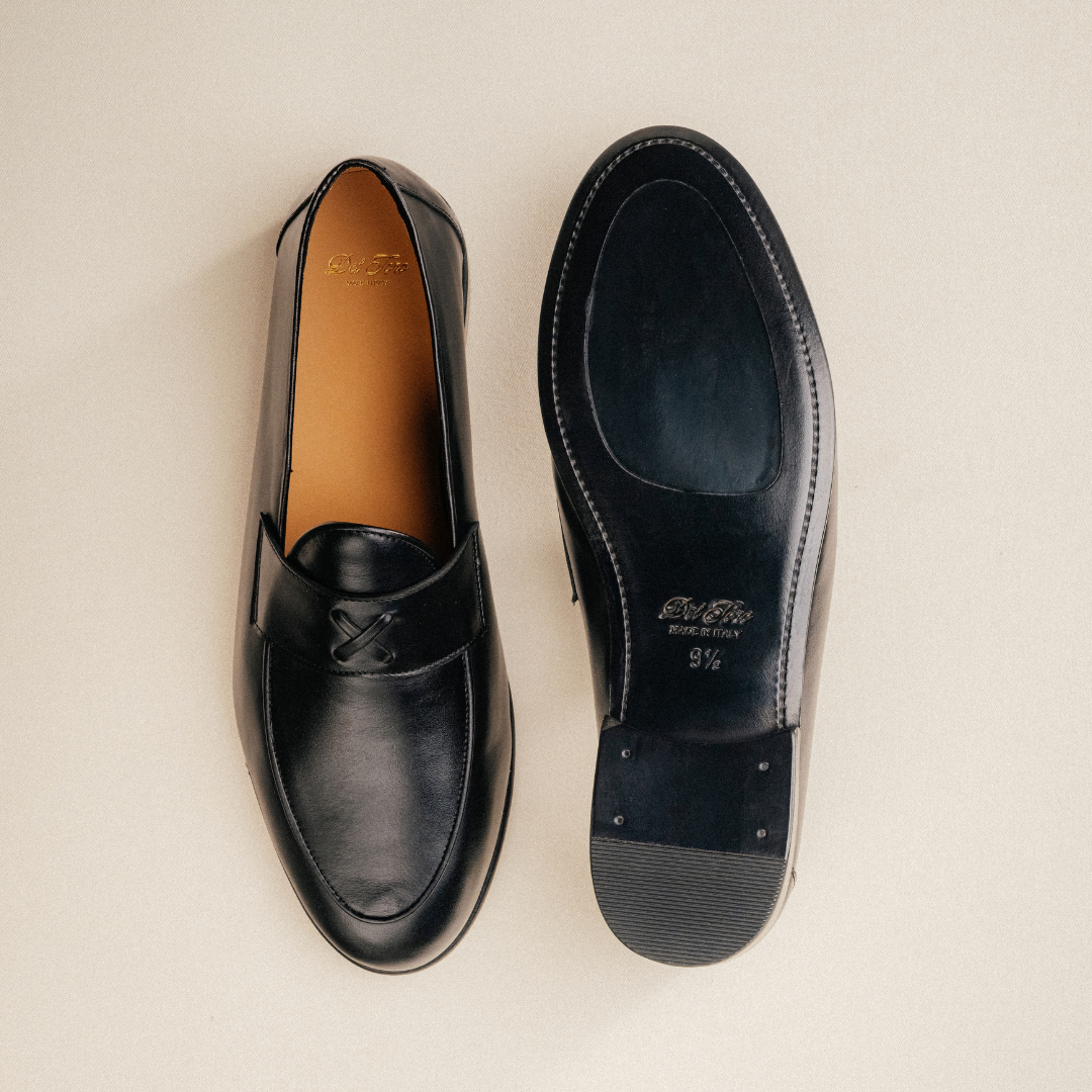 Men's Black Leather Centesimo