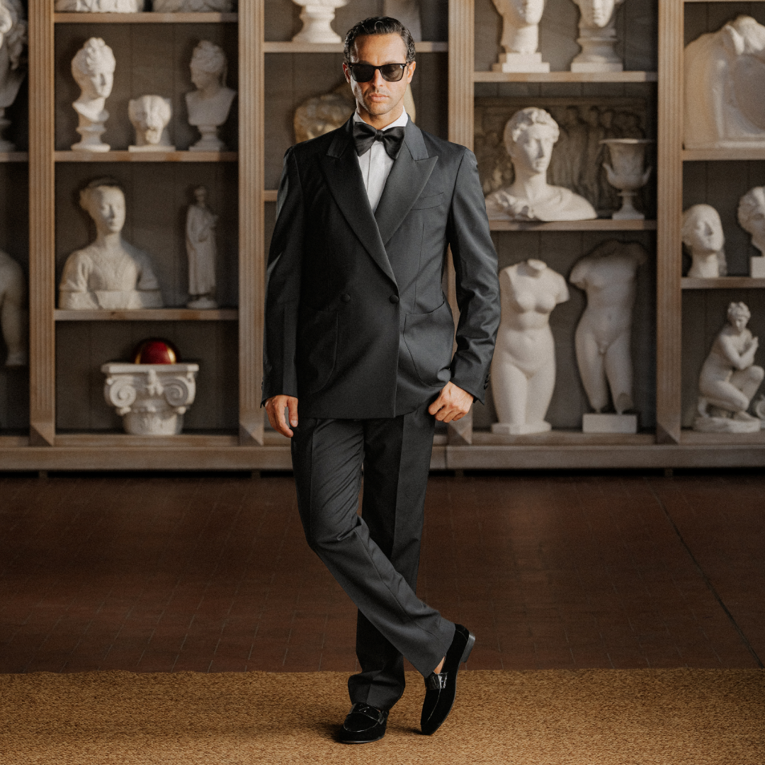 Men's Black Velvet Centesimo