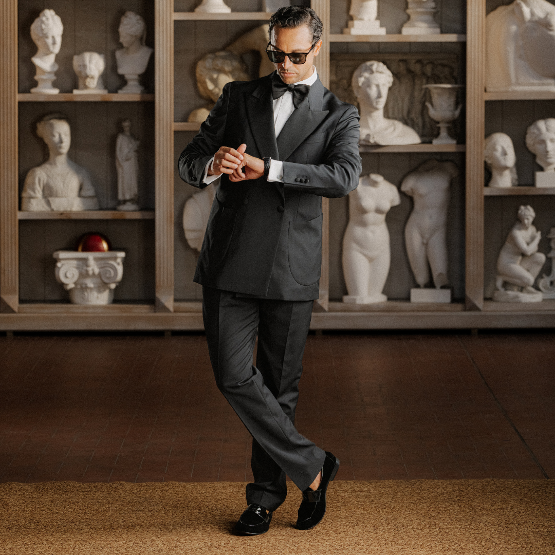 Men's Black Velvet Centesimo