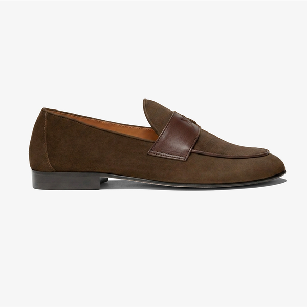 Men's Dark Brown Suede Centesimo