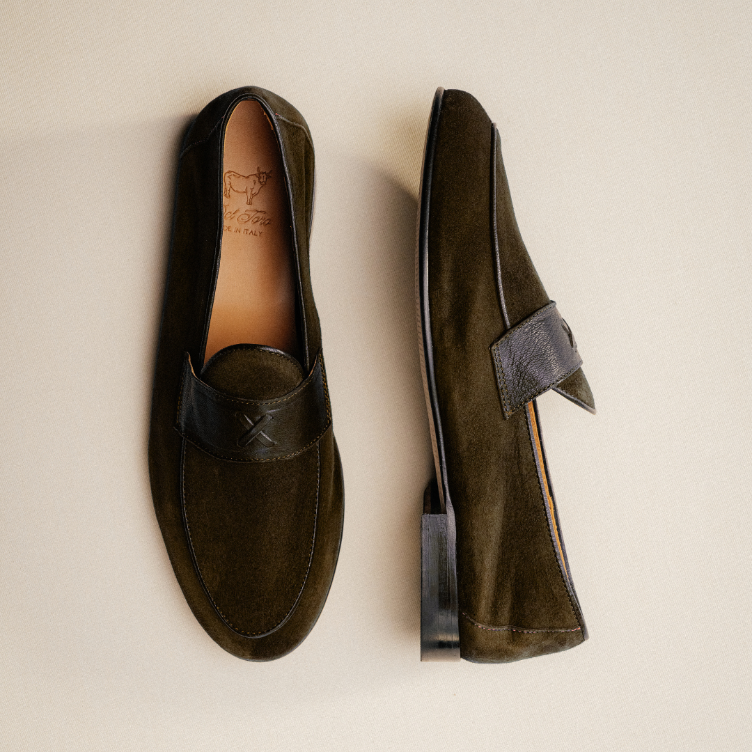 Men's Dark Brown Suede Centesimo