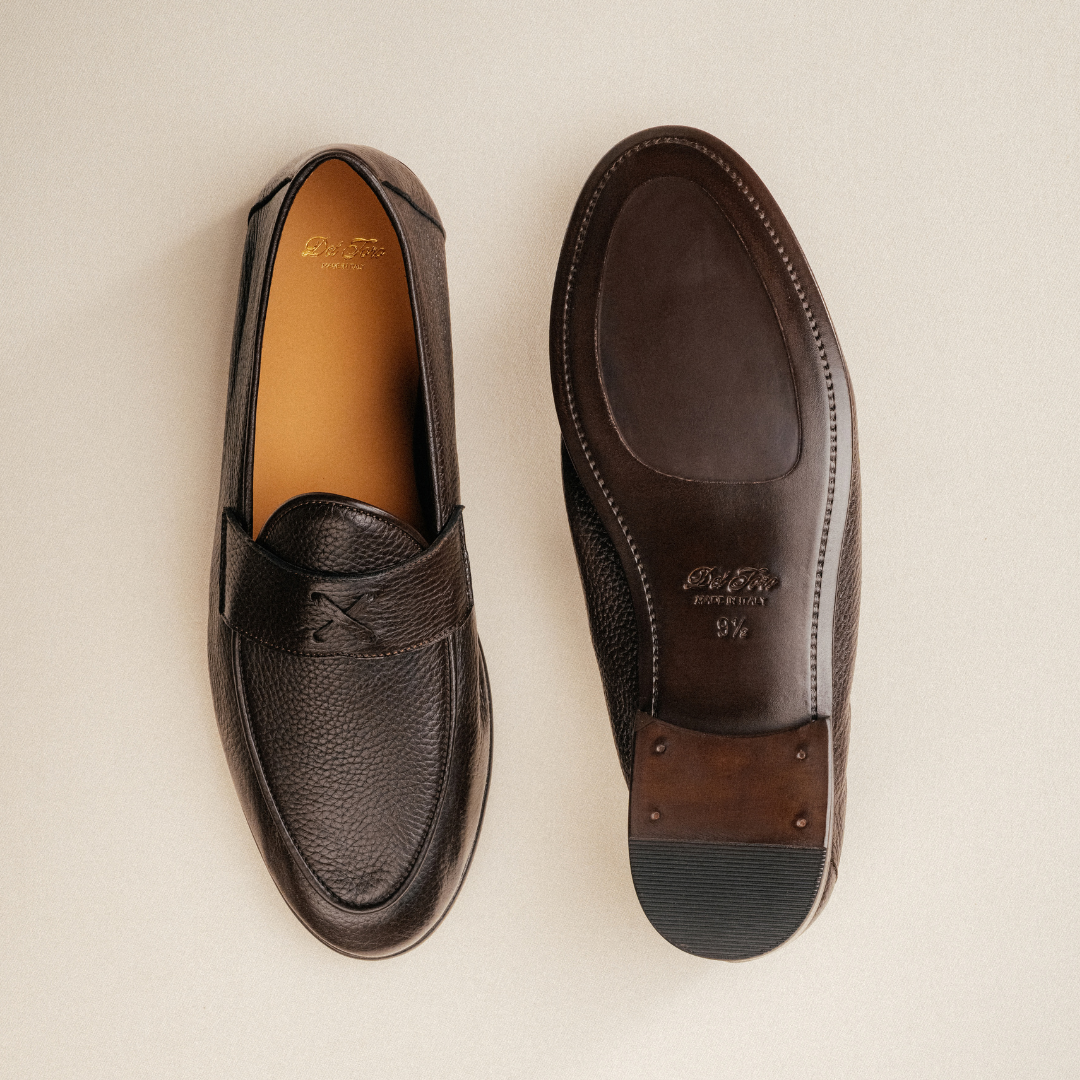 Men's Dark Brown Deerskin Centesimo