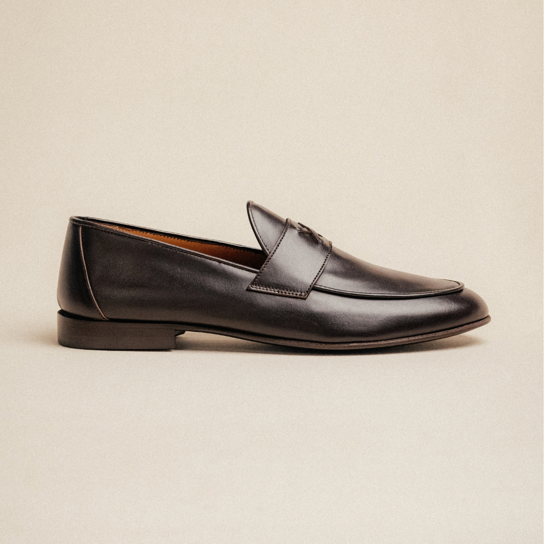 Men's Dark Brown Leather Centesimo Loafer