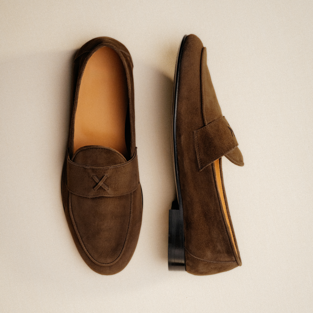 Men's Dark Brown Full Suede Centesimo