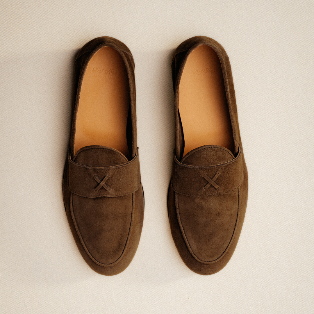Men's Dark Brown Full Suede Centesimo