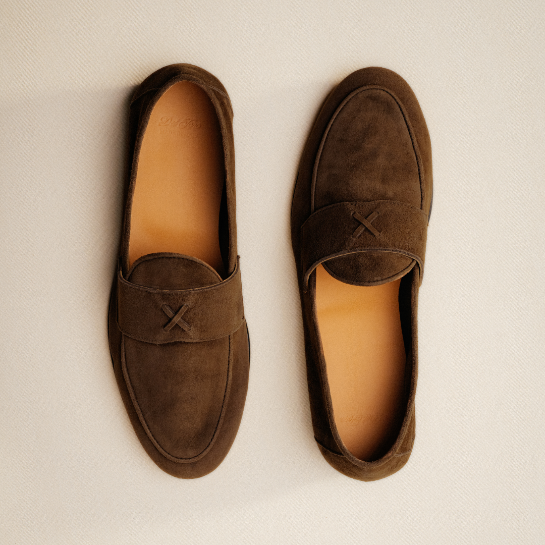 Men's Dark Brown Full Suede Centesimo