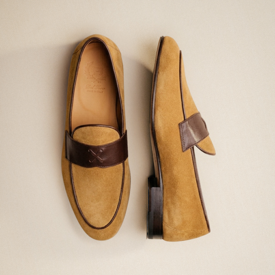 Men's Tan Suede Centesimo