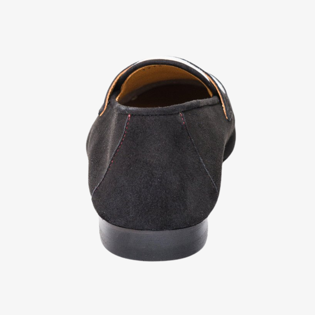 Men's Black & White Suede Centesimo