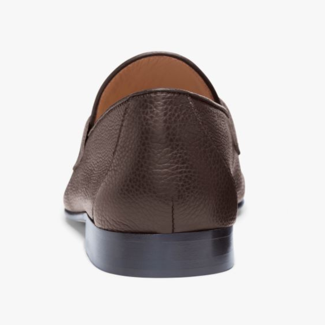 Men's Brown Pebbled Leather Centesimo