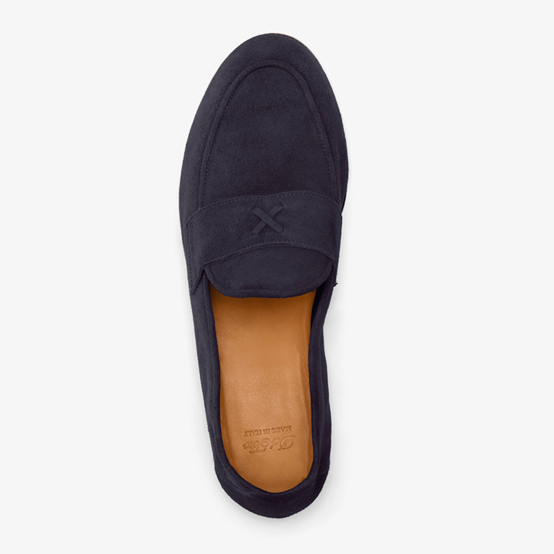 Men's Navy Suede Centesimo